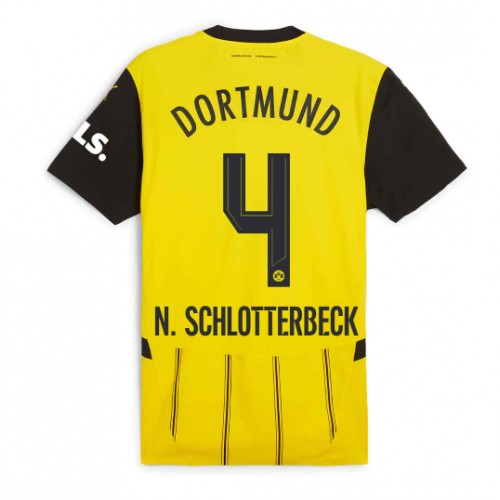 Fotballdrakt Herre Borussia Dortmund Nico Schlotterbeck #4 Hjemmedrakt 2024-25 Kortermet